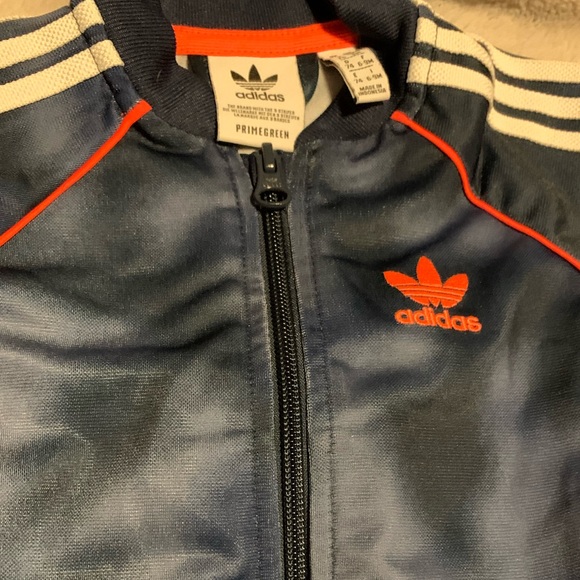 Adidas blue white orange tracksuit 6-9m - Picture 3 of 3